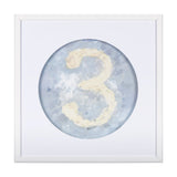Numbers III by Mercana Studio a Hand Embellished Textured Framed Art Print Matted under Glass by Mercana at Eve Furniture
