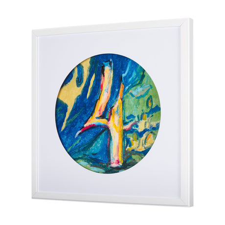 Numbers IV by Mercana Studio a Hand Embellished Textured Framed Art Print Matted under Glass by Mercana at Eve Furniture