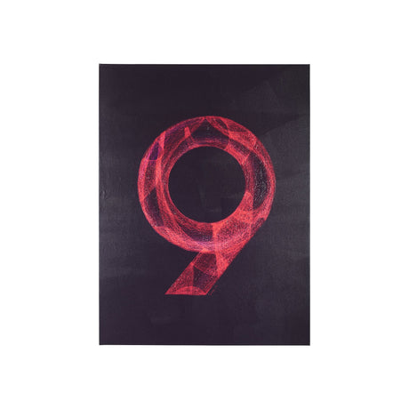 Numbers IX by Mercana Studio a Hand Embellished Textured Canvas by Mercana at Eve Furniture