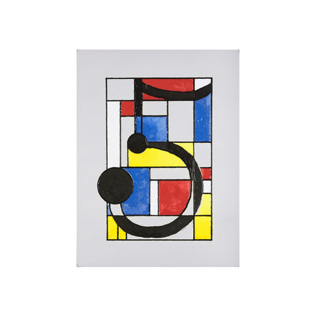 Numbers V by Mercana Studio a Hand Embellished Textured Canvas by Mercana at Eve Furniture