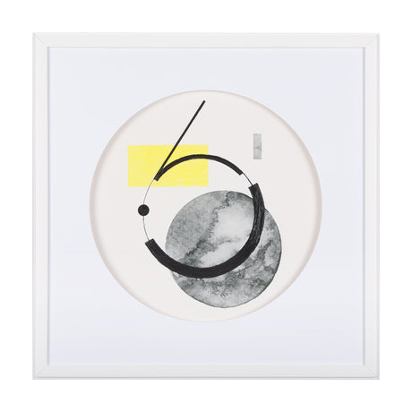 Numbers VI by Mercana Studio a Hand Embellished Textured Framed Art Print Matted under Glass by Mercana at Eve Furniture