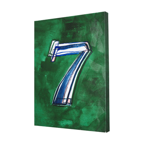 Numbers VII by Mercana Studio a Hand Embellished Textured Canvas by Mercana at Eve Furniture