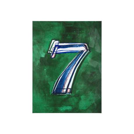 Numbers VII by Mercana Studio a Hand Embellished Textured Canvas by Mercana at Eve Furniture