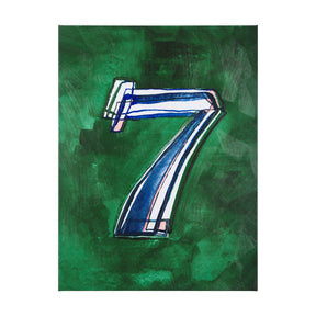 Numbers VII by Mercana Studio a Hand Embellished Textured Canvas by Mercana at Eve Furniture