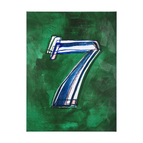 Numbers VII by Mercana Studio a Hand Embellished Textured Canvas by Mercana at Eve Furniture