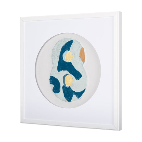 Numbers VIII by Mercana Studio a Hand Embellished Textured Framed Art Print Matted under Glass by Mercana at Eve Furniture