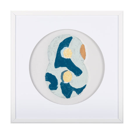Numbers VIII by Mercana Studio a Hand Embellished Textured Framed Art Print Matted under Glass by Mercana at Eve Furniture