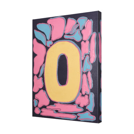 Numbers X by Mercana Studio a Hand Embellished Textured Canvas by Mercana at Eve Furniture