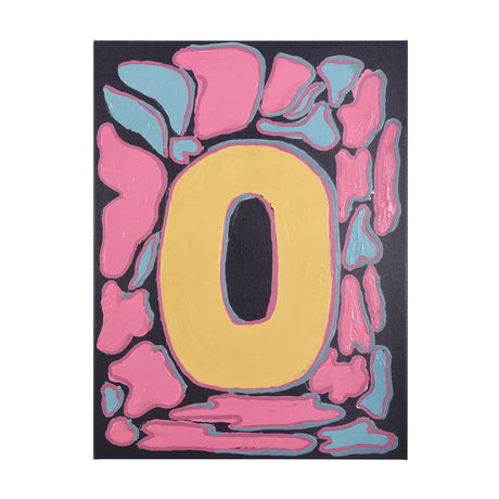 Numbers X by Mercana Studio a Hand Embellished Textured Canvas by Mercana at Eve Furniture