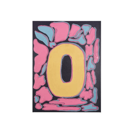 Numbers X by Mercana Studio a Hand Embellished Textured Canvas by Mercana at Eve Furniture