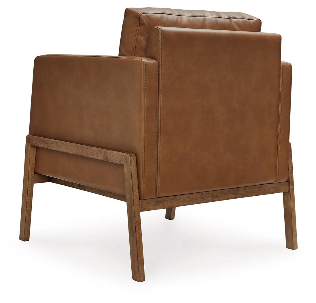 Numund Caramel Accent Chair by Ashley at Eve Furniture