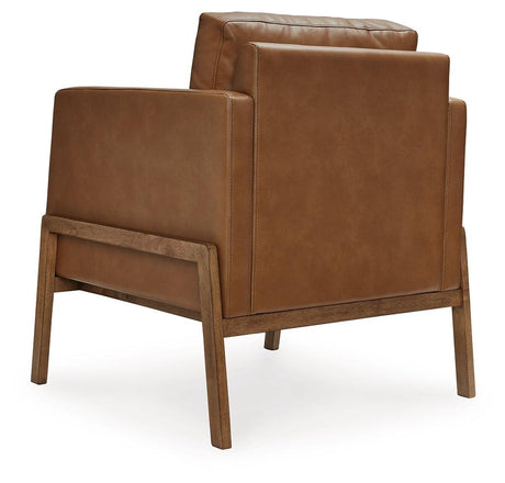 Numund Caramel Accent Chair by Ashley at Eve Furniture