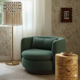 Nura Chenille Swivel Accent Chair by TOV Furniture at Eve Furniture