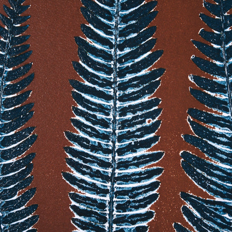 Nutmeg Fern 4 by Mary Margaret Briggs Hand Embellished Textured Framed Art Print Matted under Glass by Mercana at Eve Furniture