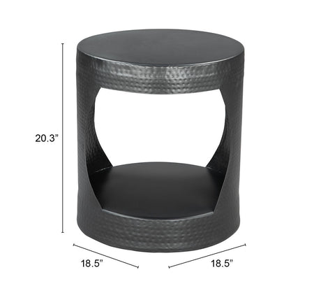 Nuuk Black Side Table by Zuomod at Eve Furniture