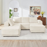 Nuve Cream 6-Piece Sectional by New Era Innovations at Eve Furniture