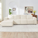 Nuve Cream 6-Piece Sectional by New Era Innovations at Eve Furniture