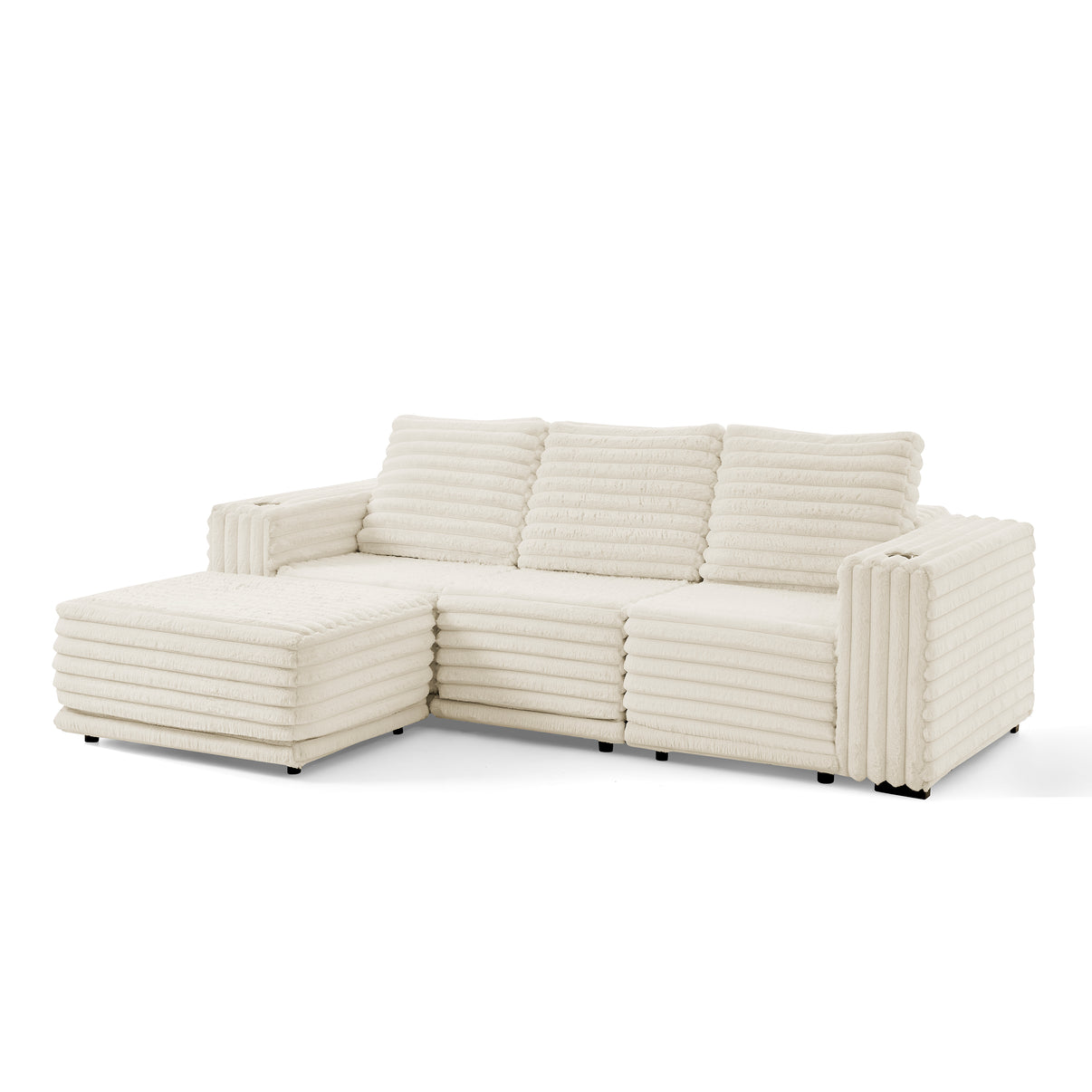 Nuve Cream 6-Piece Sectional by New Era Innovations at Eve Furniture