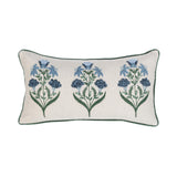 NV Belcourt Floral Natural/Blue 14x26 Throw Pillow (Set of 2) by Classic Home at Eve Furniture