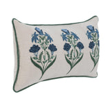 NV Belcourt Floral Natural/Blue 14x26 Throw Pillow (Set of 2) by Classic Home at Eve Furniture