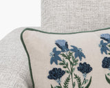 NV Belcourt Floral Natural/Blue 14x26 Throw Pillow (Set of 2) by Classic Home at Eve Furniture