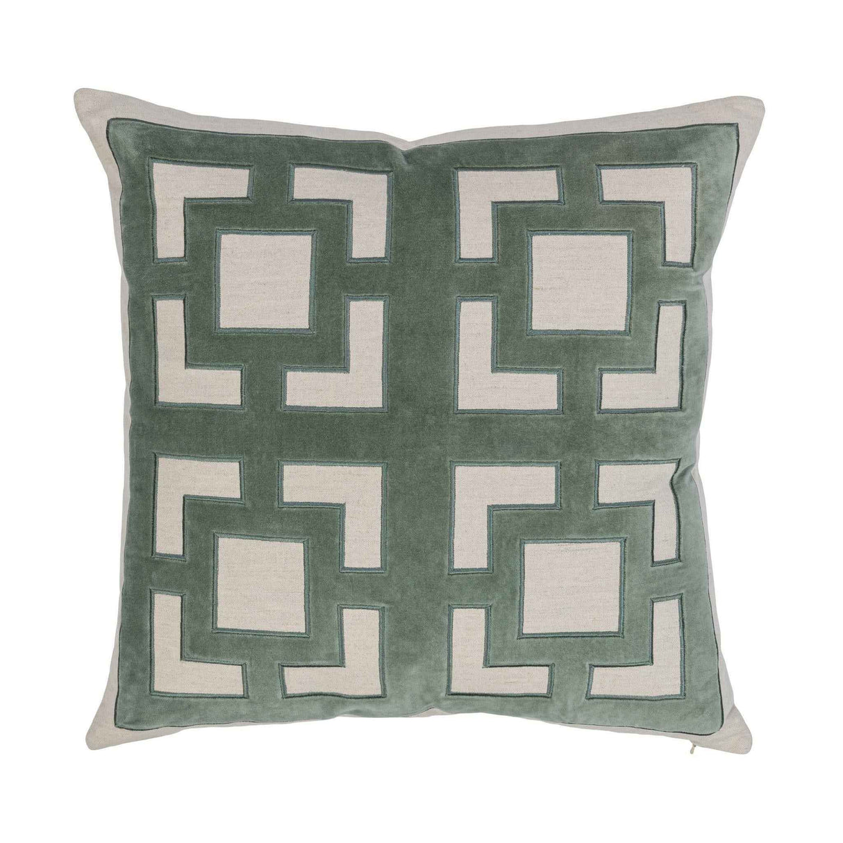 NV Corbin Jade Green 22x22 Throw Pillow (Set of 2) by Classic Home at Eve Furniture