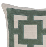 NV Corbin Jade Green 22x22 Throw Pillow (Set of 2) by Classic Home at Eve Furniture