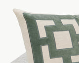NV Corbin Jade Green 22x22 Throw Pillow (Set of 2) by Classic Home at Eve Furniture