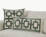 NV Corbin Jade Green 22x22 Throw Pillow (Set of 2) by Classic Home at Eve Furniture