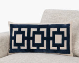 NV Corbin Navy Blue 14x26 Throw Pillow (Set of 2) by Classic Home at Eve Furniture