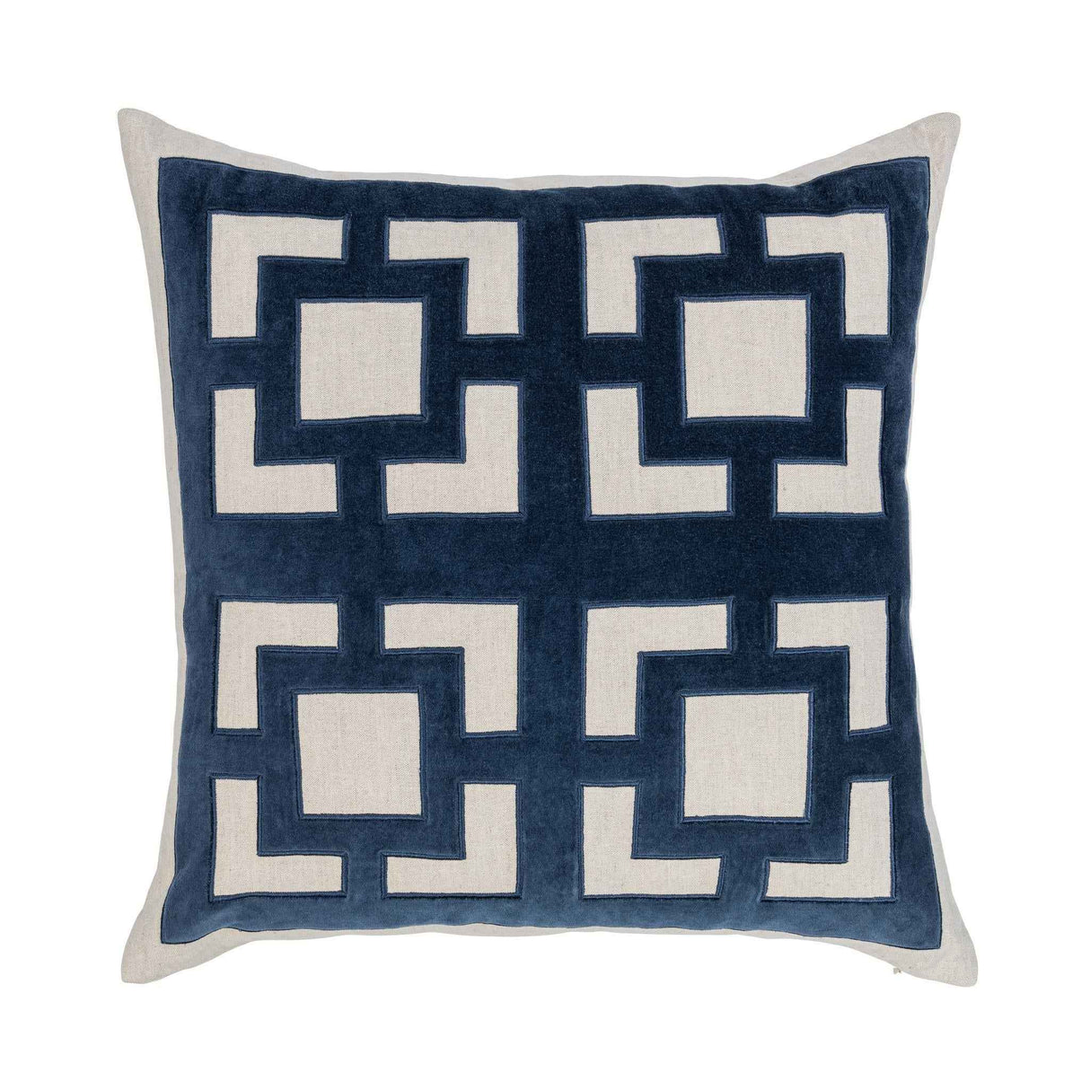 NV Corbin Navy Blue 22x22 Throw Pillow (Set of 2) by Classic Home at Eve Furniture