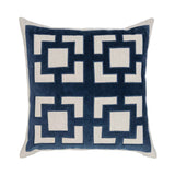 NV Corbin Navy Blue 22x22 Throw Pillow (Set of 2) by Classic Home at Eve Furniture