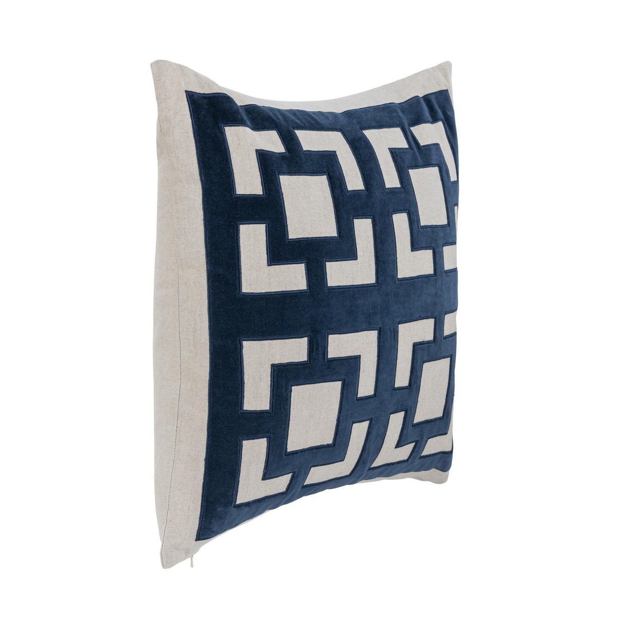 NV Corbin Navy Blue 22x22 Throw Pillow (Set of 2) by Classic Home at Eve Furniture