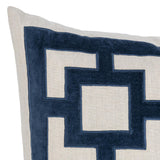 NV Corbin Navy Blue 22x22 Throw Pillow (Set of 2) by Classic Home at Eve Furniture