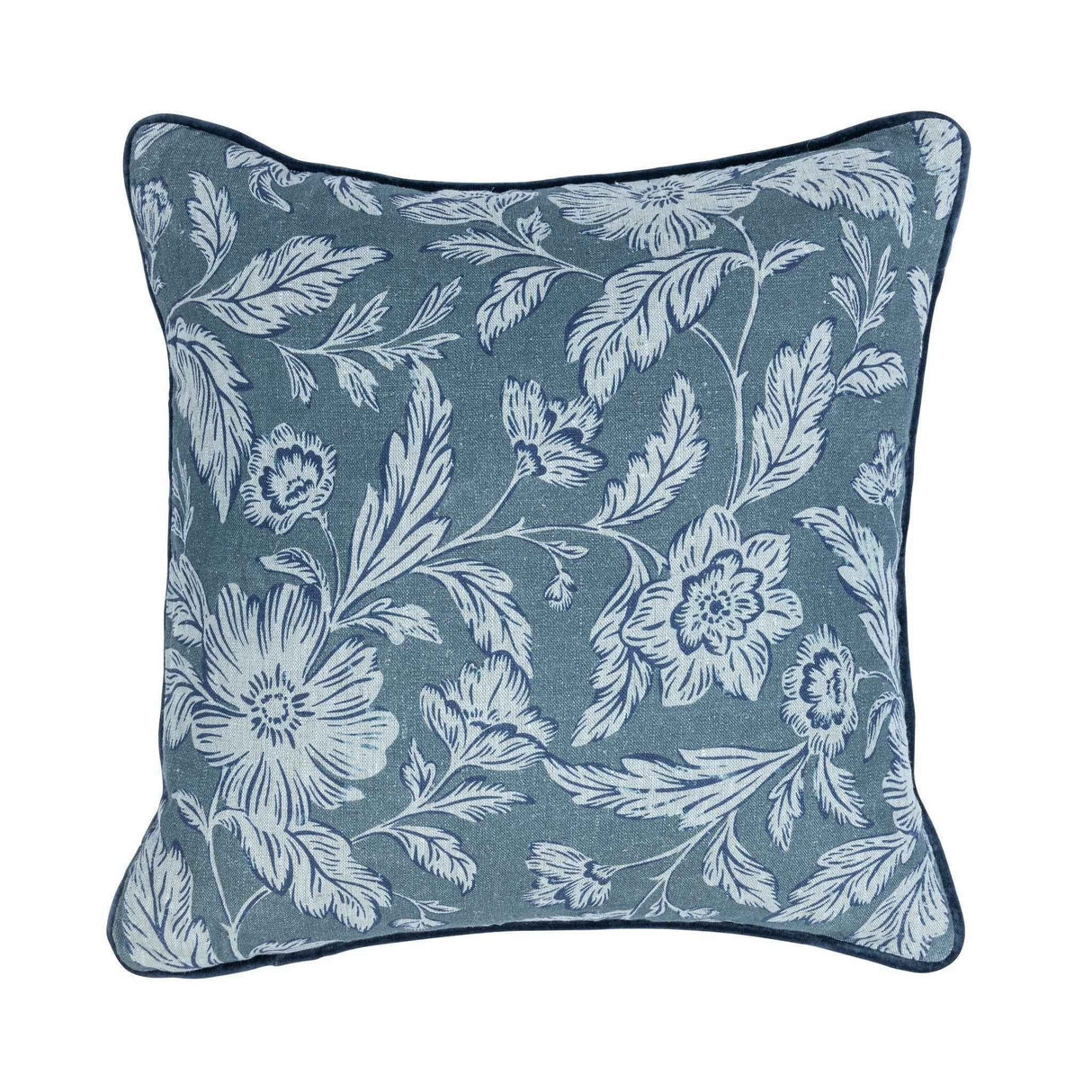 NV Davenport Denum Blue 22x22 Throw Pillow (Set of 2) by Classic Home at Eve Furniture