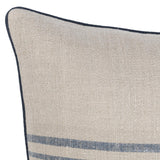 NV Newport Natural/Navy Multiple Sizes 22x22 Throw Pillow (Set of 2) by Classic Home at Eve Furniture