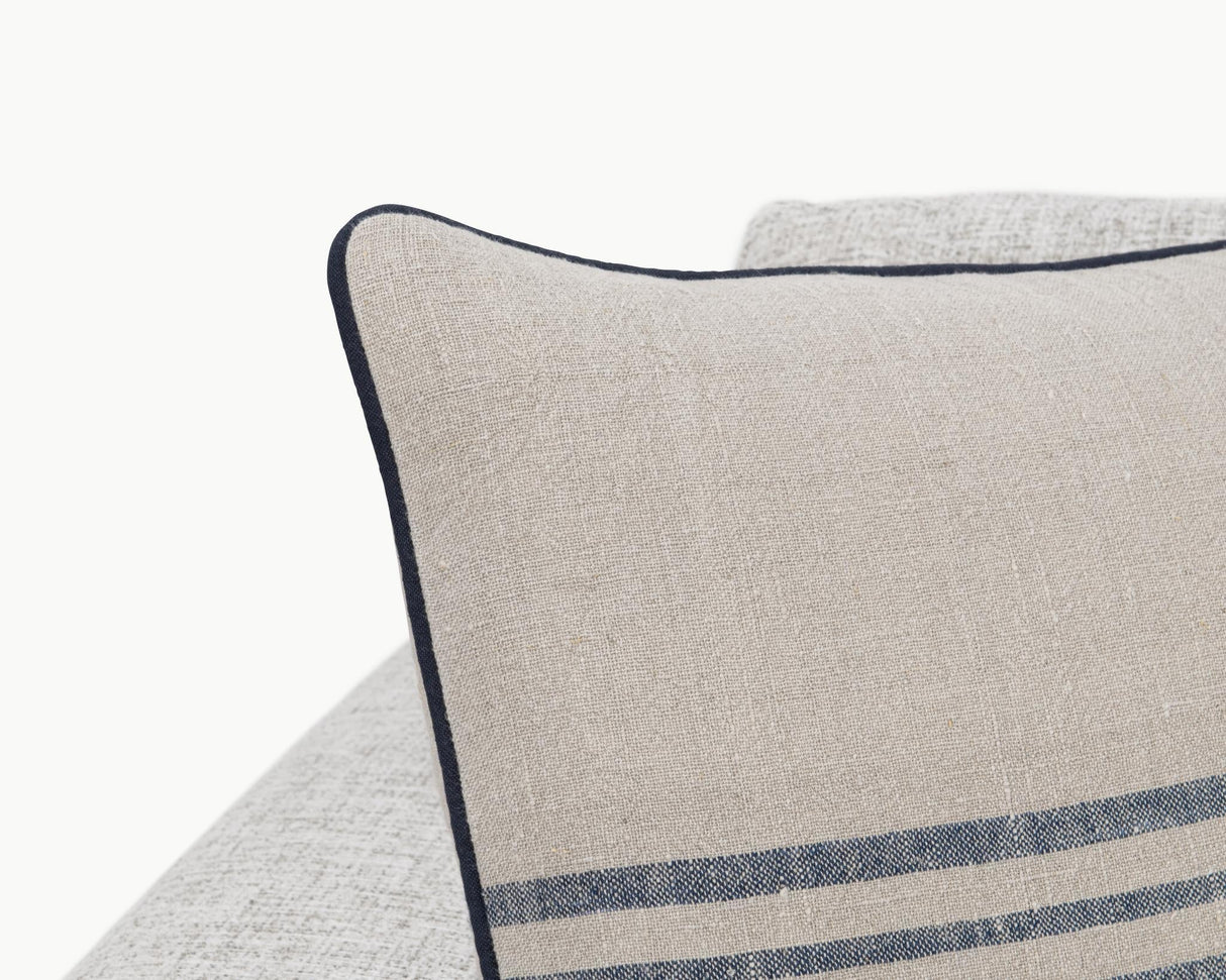 NV Newport Natural/Navy Multiple Sizes 22x22 Throw Pillow (Set of 2) by Classic Home at Eve Furniture