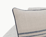 NV Newport Natural/Navy Multiple Sizes 22x22 Throw Pillow (Set of 2) by Classic Home at Eve Furniture