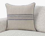 NV Newport Natural/Navy Multiple Sizes 22x22 Throw Pillow (Set of 2) by Classic Home at Eve Furniture