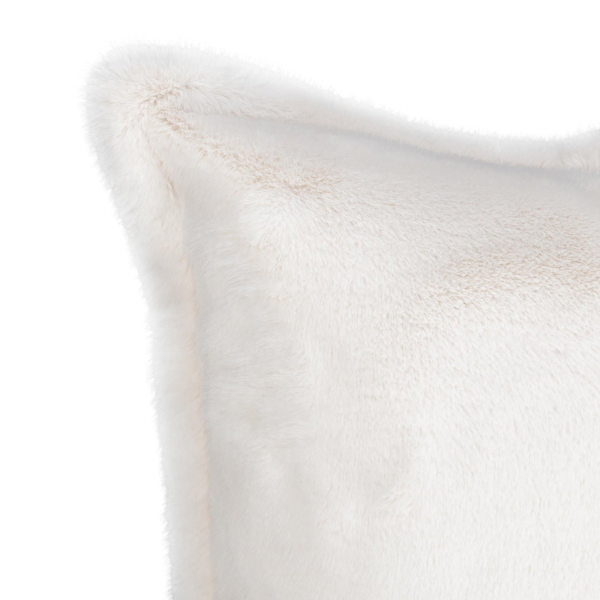 NV Taiga Ivory Faux Fur Multiple Sizes 22x22 Throw Pillow (Set of 2) by Classic Home at Eve Furniture