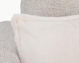 NV Taiga Ivory Faux Fur Multiple Sizes Throw Pillow (Set of 2) by Classic Home at Eve Furniture