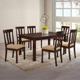Topeka Brown Cherry 7-Piece Dining Room Set