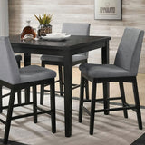 Strom Dark Walnut 5-Piece Counter Height Table Set
