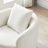 Dylan Beige Boucle Lounge Chair by Ashcroft Imports at Eve Furniture