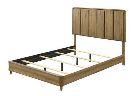 Nyomi Light Brown Queen Panel Bed by Crown Mark at Eve Furniture