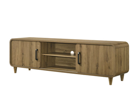 Nyomi Light Brown TV Stand by Crown Mark at Eve Furniture