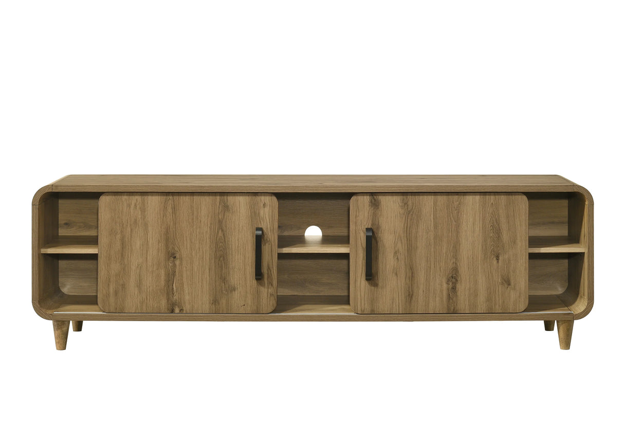 Nyomi Light Brown TV Stand by Crown Mark at Eve Furniture