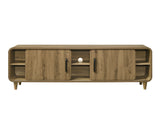 Nyomi Light Brown TV Stand by Crown Mark at Eve Furniture