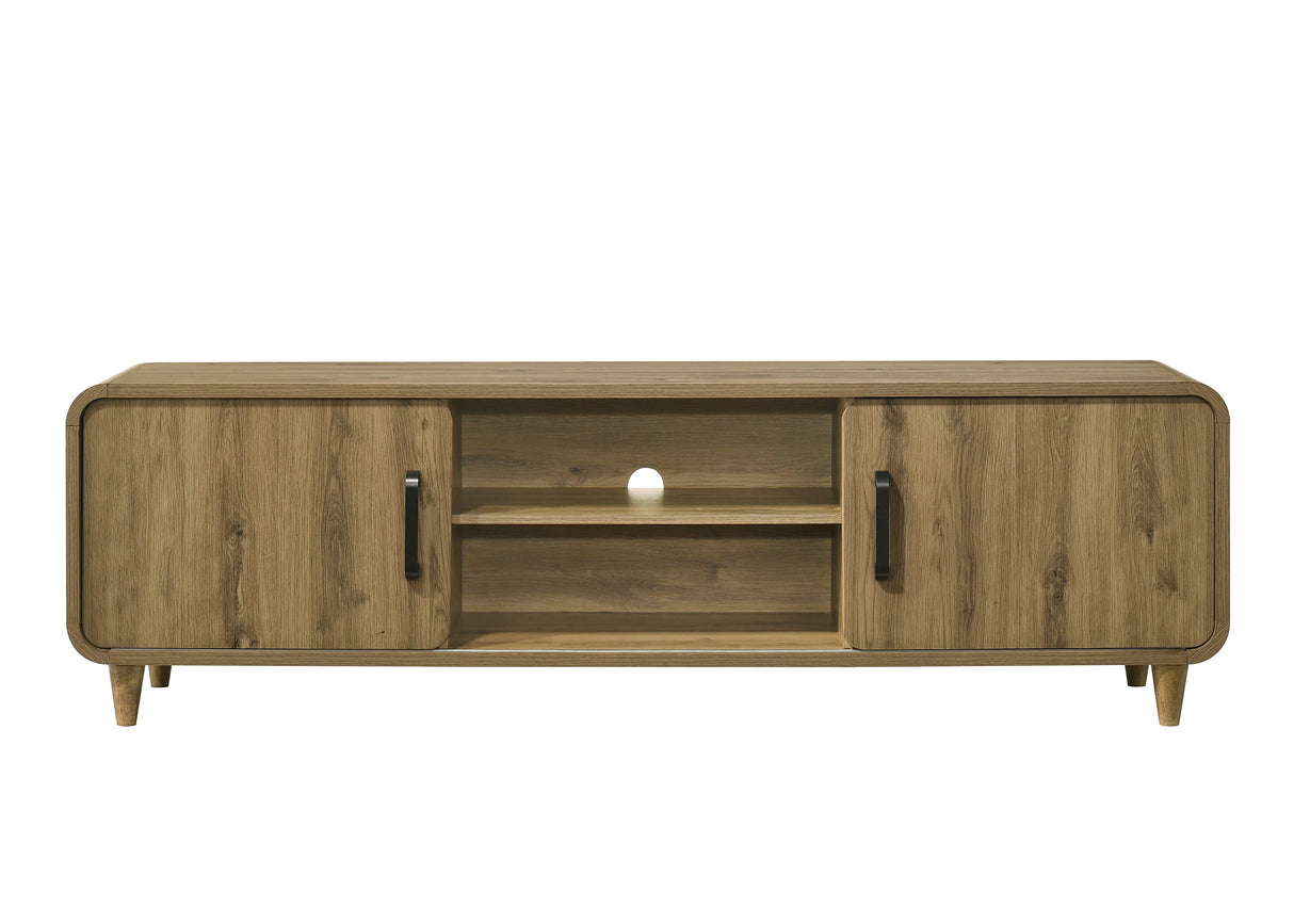 Nyomi Light Brown TV Stand by Crown Mark at Eve Furniture