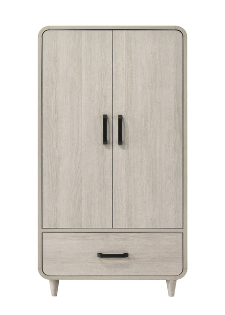 Nyomi White Armoire by Crown Mark at Eve Furniture